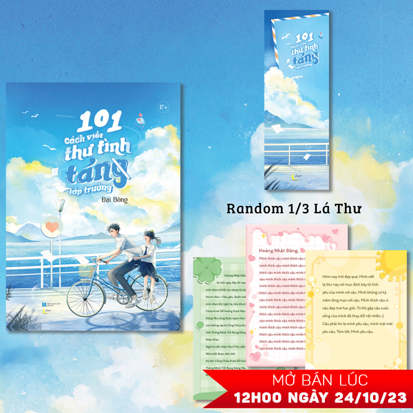 101 cách viết thư tình tán(g) lớp trưởng - tặng kèm bookmark bồi cứng + ngẫu nhiên một trong ba lá thư