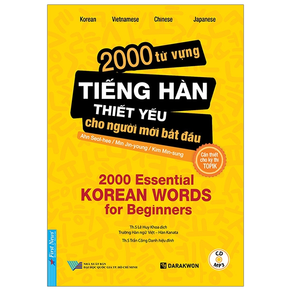 2000 từ vựng tiếng hàn thiết yếu cho người mới bắt đầu