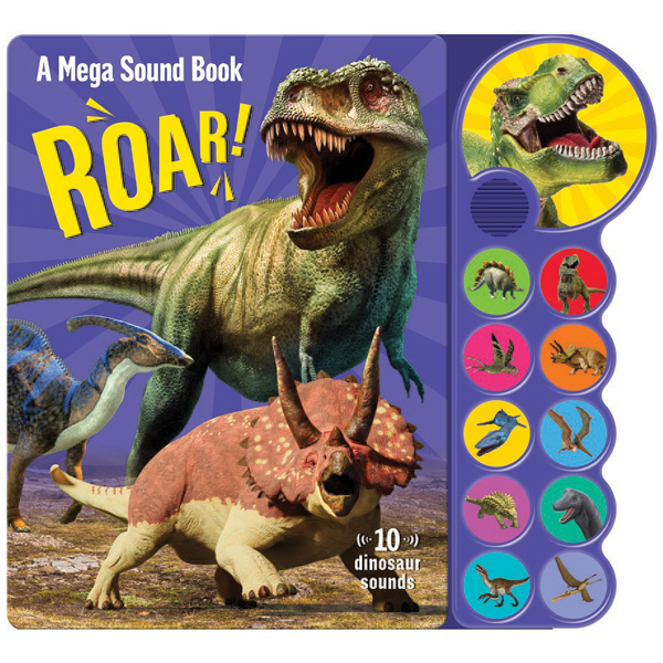 a mega sound book: roar! 10-button sound book