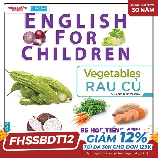 bé học tiếng anh qua hình ảnh - english for children - rau củ - vegetables