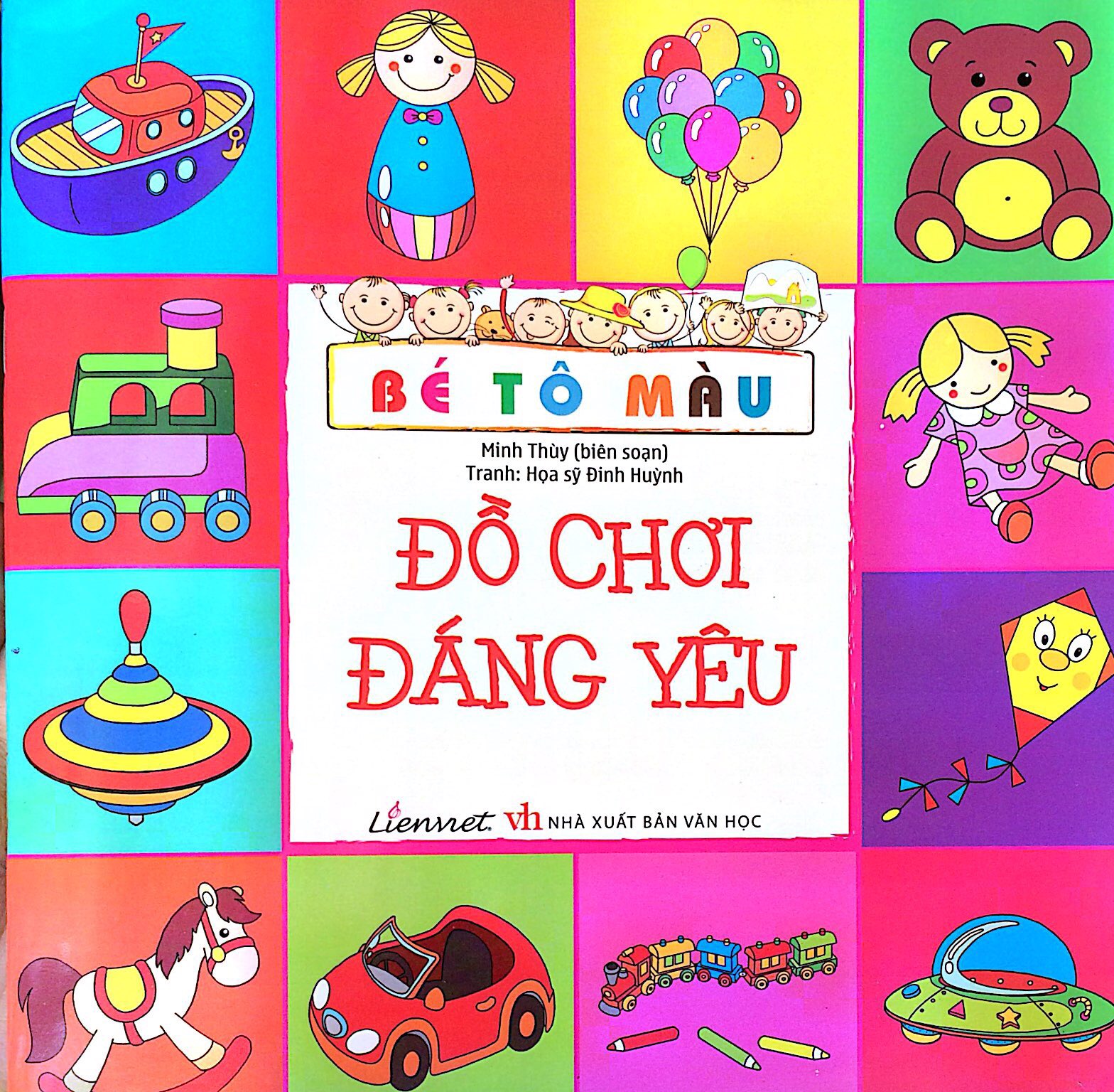 bé tô màu - đồ chơi đáng yêu