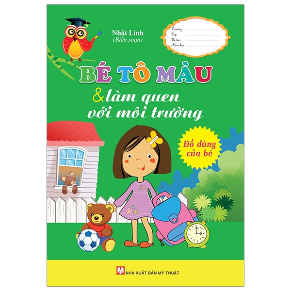 bé tô màu & làm quen với môi trường - đồ dùng của bé