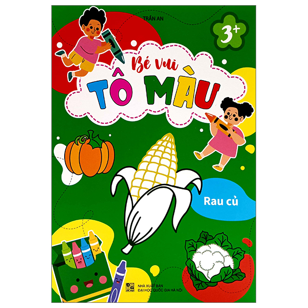 bé vui tô màu - rau củ