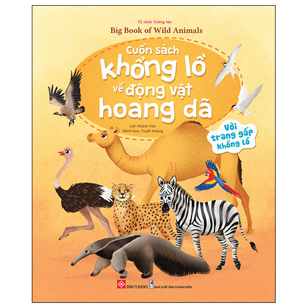 big book of wild animals - cuốn sách khổng lồ về động vật hoang dã - bìa cứng