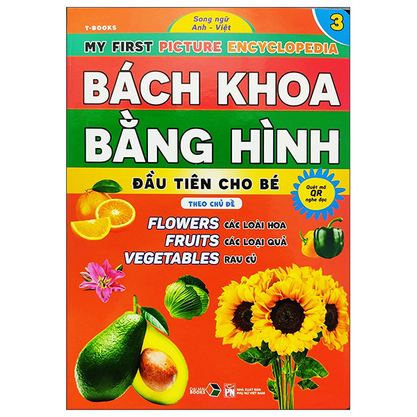 Bo
						
										
										Bach Khoa Bang Hinh Dau Tien Cho Be 3 - Chu De Cac Loai Hoa, Loai Cu, Rau Cu