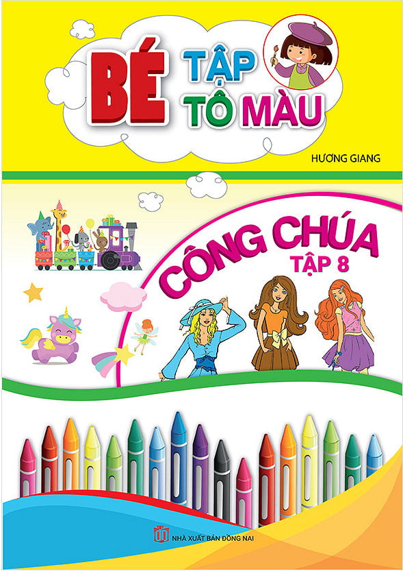 bộ bé tập tô màu công chúa - tập 8