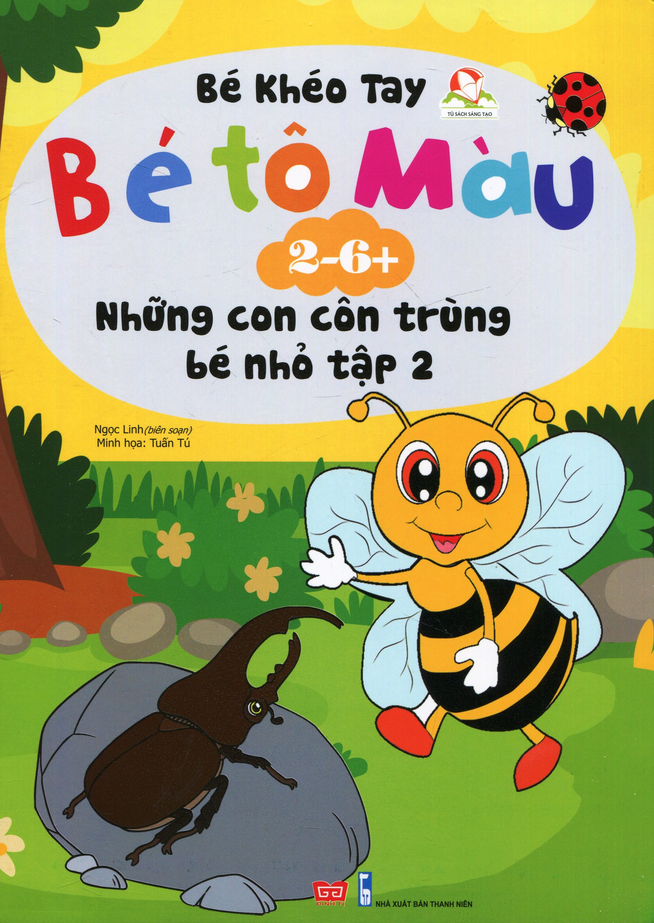 bộ bé tô màu (2-6+) - những con côn trùng bé nhỏ - tập 2 (tái bản 2017)