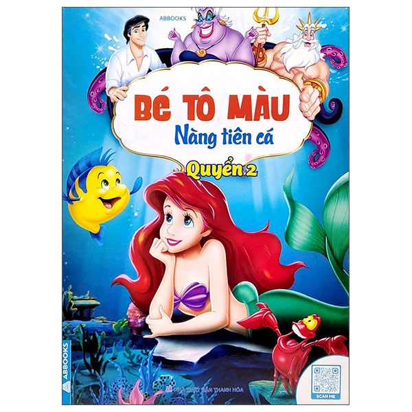 bộ bé tô màu nàng tiên cá - quyển 2