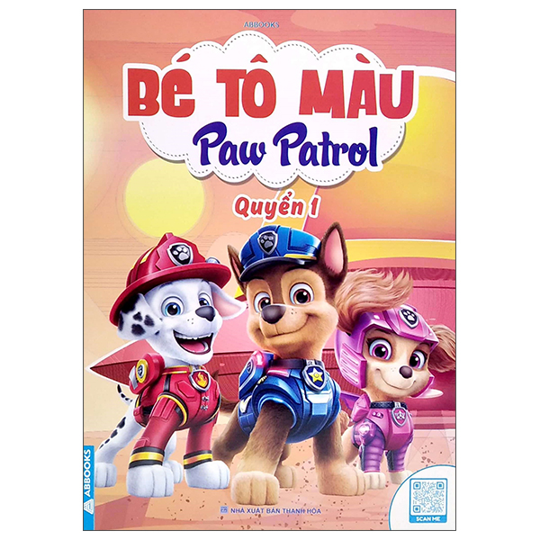 bộ bé tô màu paw patrol - quyển 1 (tái bản)