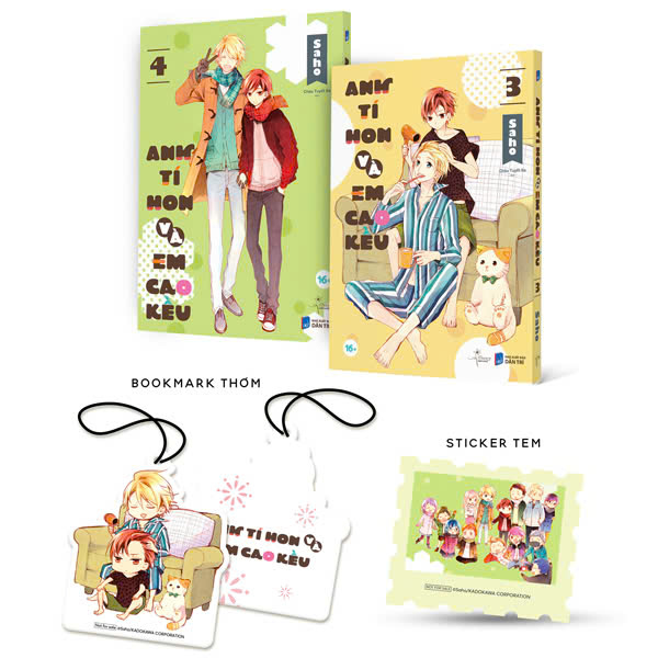 Bo
						
										
										Bo Manga - Anh Ti Hon Va Em Cao Keu - Tap 3 + Tap 4 (Bo 2 Tap) - Ban Dac Biet - Tang Kem Sticker Tem + Bookmark Thom