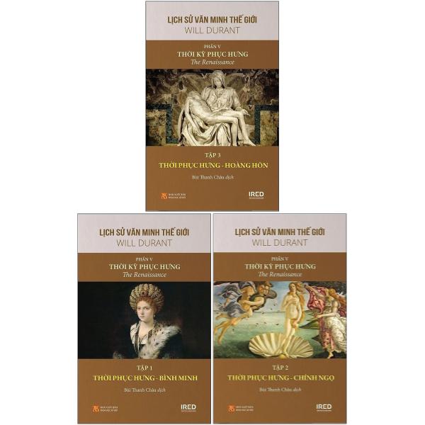 Bo
						
										
										Bo Sach Lich Su Van Minh The Gioi - Phan V - Thoi Ky Phuc Hung (Bo 3 Cuon)