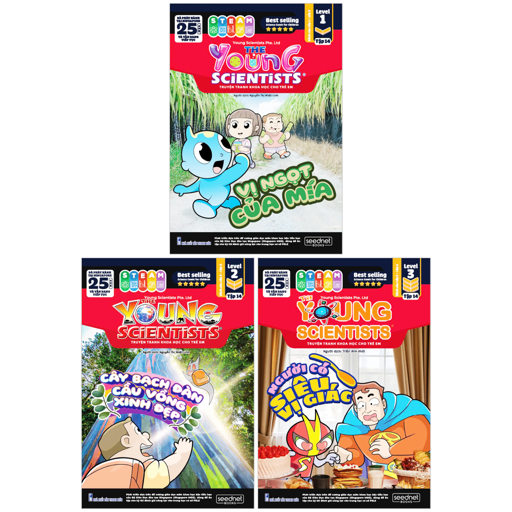 Bo
						
										
										Bo Sach The Young Scientist - Truyen Tranh Khoa Hoc Cho Tre Em - Tap 14 - Level 1+2+3 (Bo 3 Cuon)