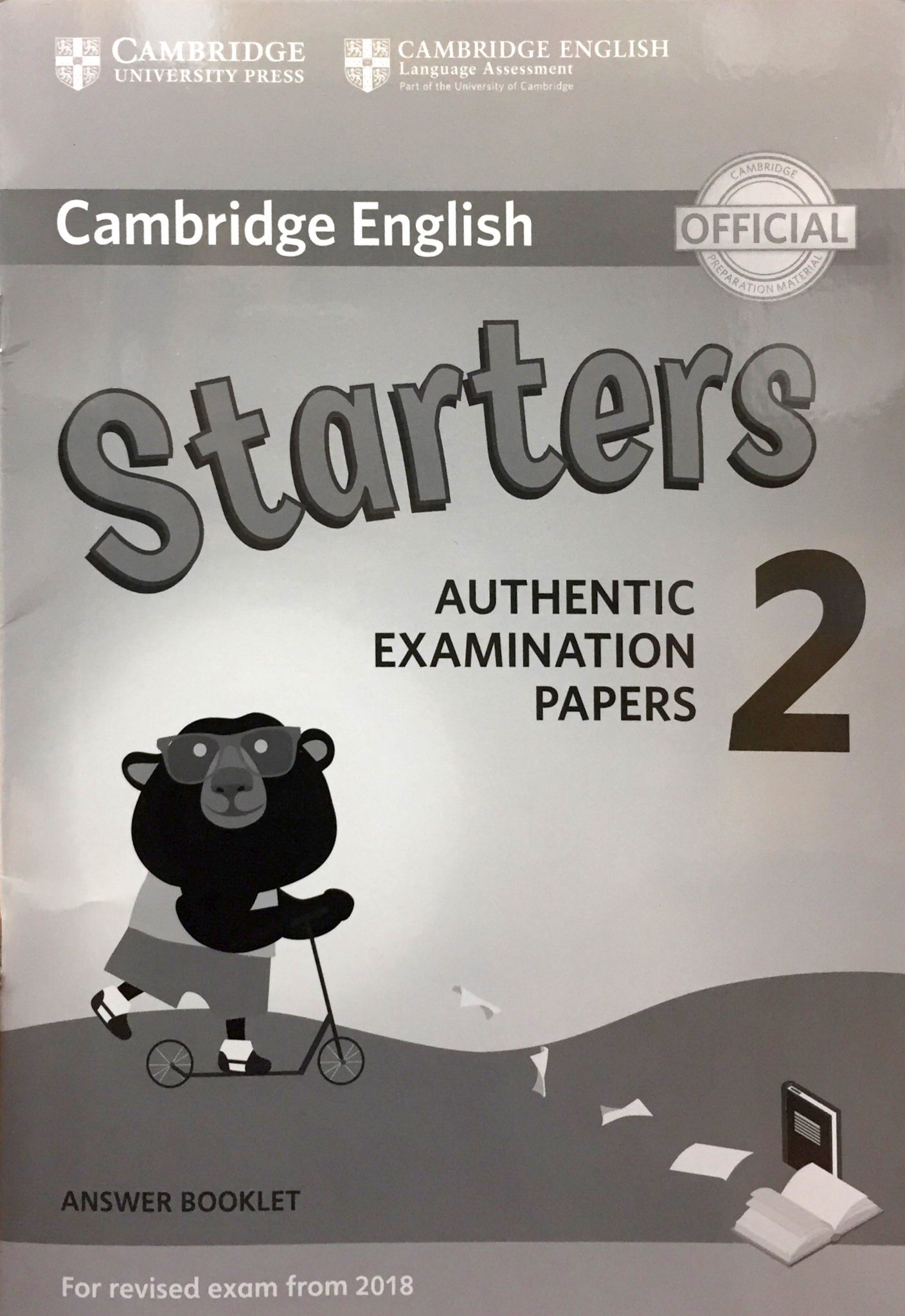 bộ cambridge english young learners 2 for revised exam from 2018 starters answer booklet: authentic examination papers