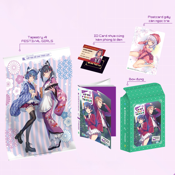 Bo
Chao Mung Den Lop Hoc De Cao Thuc Luc - Tap 11 - Ban Gioi Han - Tang Kem Box + Tapestry A1 + ID Card Nhua + Postcard