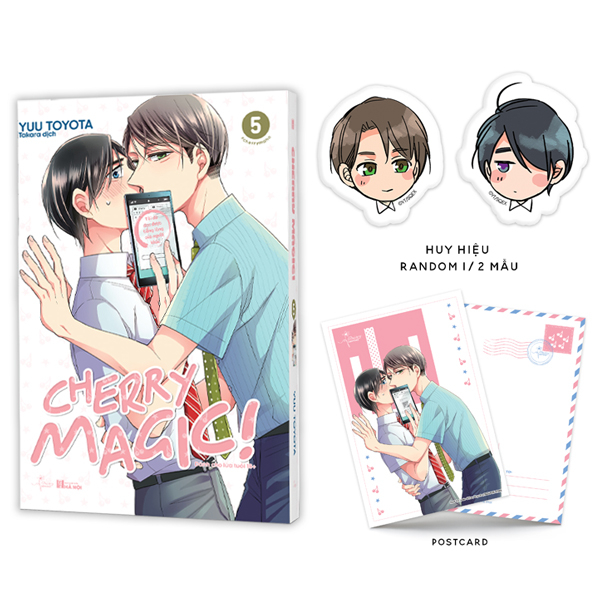 bộ cherry magic - tập 5 - tặng kèm postcard + huy hiệu (mẫu ngẫu nhiên)