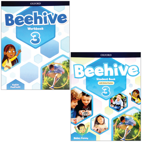 bộ combo beehive level 3: student book with online practice + workbook