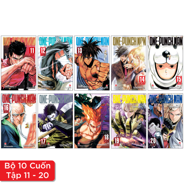 bộ combo manga - one punch man: tập 11 - 20 (bộ 10 tập)