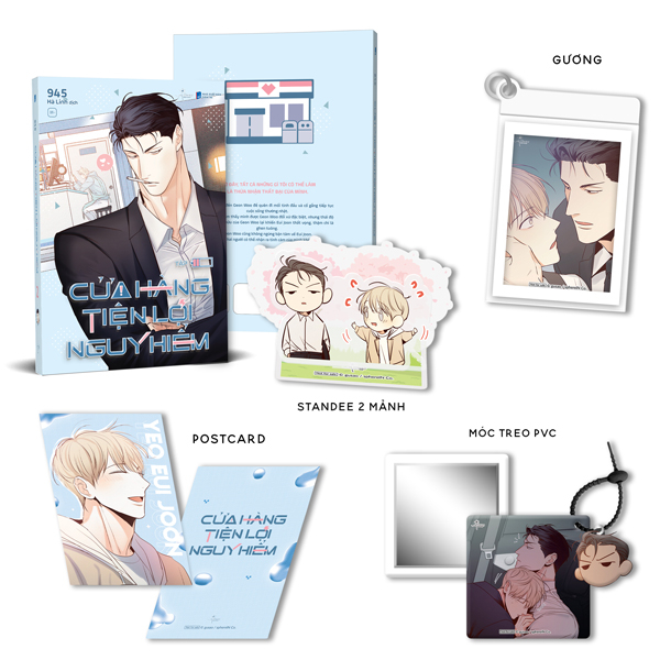 Bộ Cửa Hàng Tiện Lợi Nguy Hiểm - Tập 2 - Bản Đặc Biệt - Tặng Kèm Postcard + Standee Chibi Acrylic 2 Mảnh + Móc Khóa Gương Acrylic + Móc Treo PVC