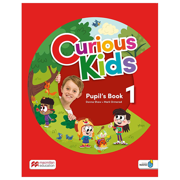 bộ curious kids level 1 pupil's book with digital pupil's book and navio app