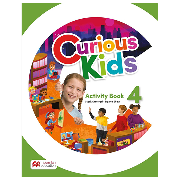 bộ curious kids level 4 activity book with digital activity book