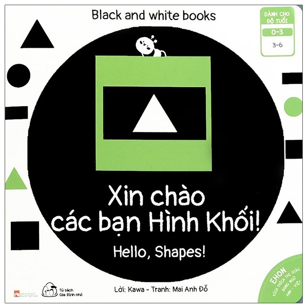 bộ ehon kích thích thị giác - xin chào các bạn hình khối! (từ 0 - 3 tuổi) (song ngữ anh-việt)