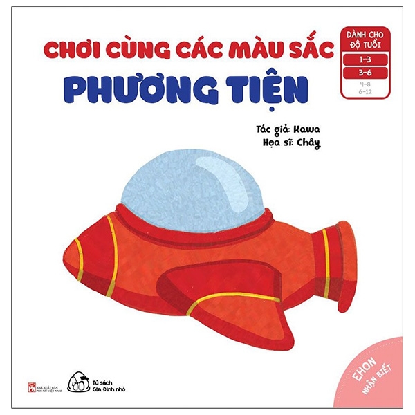 bộ ehon nhận biết - chơi cùng các màu sắc - phương tiện (từ 1 - 6 tuổi)