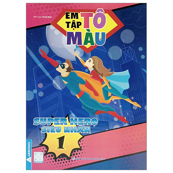 bộ em tập tô màu - super hero siêu nhân 1