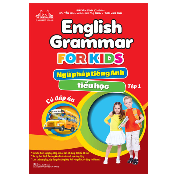 bộ english grammar for kids - ngữ pháp tiếng anh tiểu học - tập 1 (có đáp án) (tái bản 2023)