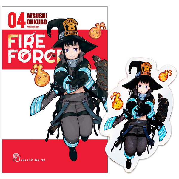 bộ fire force - tập 4 - tặng kèm bookmark giấy hình nhân vật