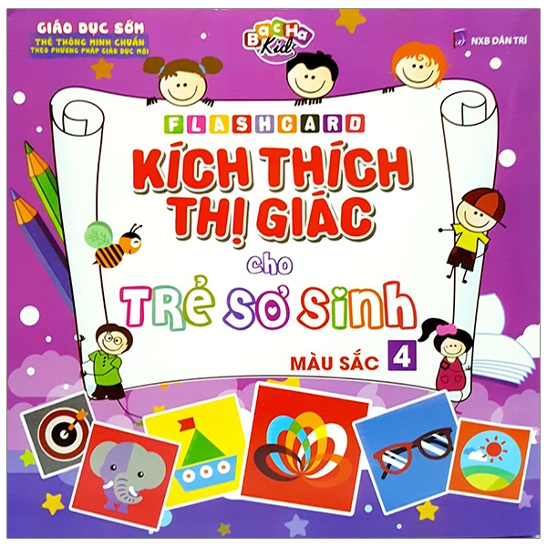 bộ flashcard - kích thích thị giác cho trẻ sơ sinh - màu sắc 4