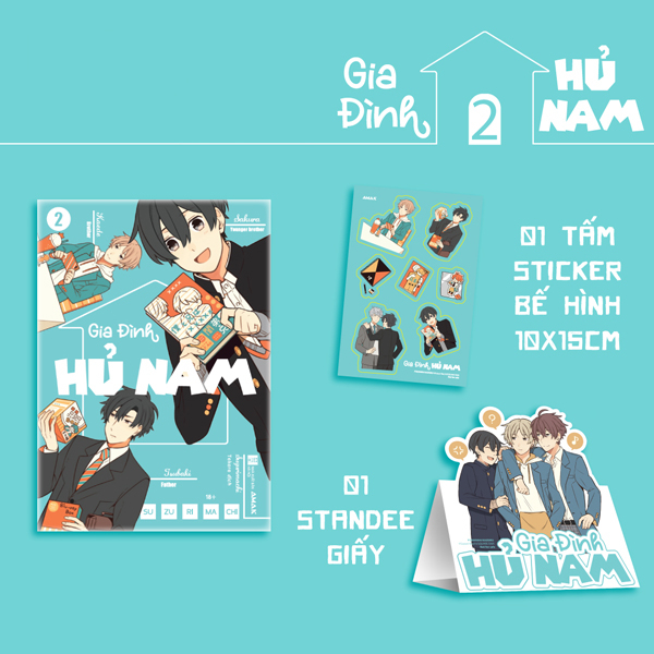 Bo
						
										
										Gia Dinh Hu Nam - Tap 2 - Tang Kem Sticker Be Hinh + Standee Giay Boi Cung