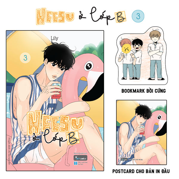 bộ heesu ở lớp b - tập 3 - tặng kèm bookmark bế hình bồi cứng + postcard bồi cứng