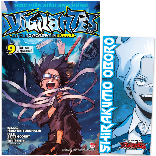 bộ học viện siêu anh hùng vigilantes - my hero academia illegals - tập 9 - nghỉ hưu - sự nghiệp mới - tặng kèm bookmark nhân vật