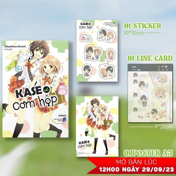 Bộ Kase Và Cơm Hộp - Tặng Kèm Sticker + LINE Card + Poster A3