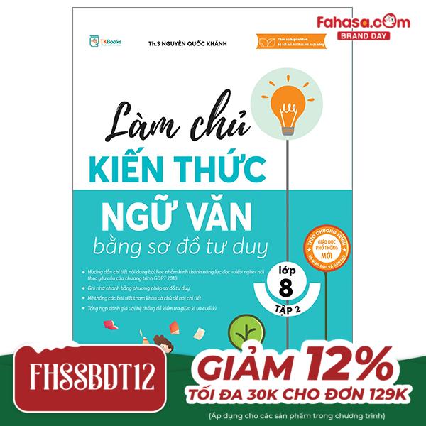 bộ làm chủ kiến thức ngữ văn bằng sơ đồ tư duy lớp 8 - tập 2 (theo chương trình của bộ sách kết nối tri thức với cuộc sống)