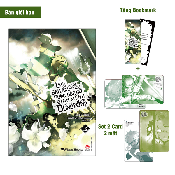 Bộ
						
										
										Liệu Có Sai Lầm Khi Tìm Kiếm Cuộc Gặp Gỡ Định Mệnh Trong Dungeon - Tập 13 - Bản Giới Hạn - Tặng Kèm Bookmark + Set 2 Card 2 Mặt