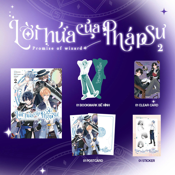 Bộ
						
										
										Lời Hứa Của Pháp Sư - Tập 2 - Tặng Kèm Bookmark Bế Hình + Sticker + Clear Card + Postcard