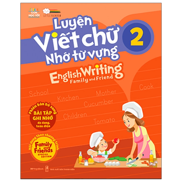 bộ luyện viết chữ nhớ từ vựng - english writing family & friend 2