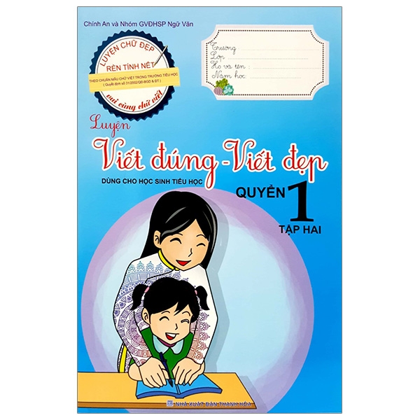 bộ luyện viết đúng, viết đẹp 1 - tập 2