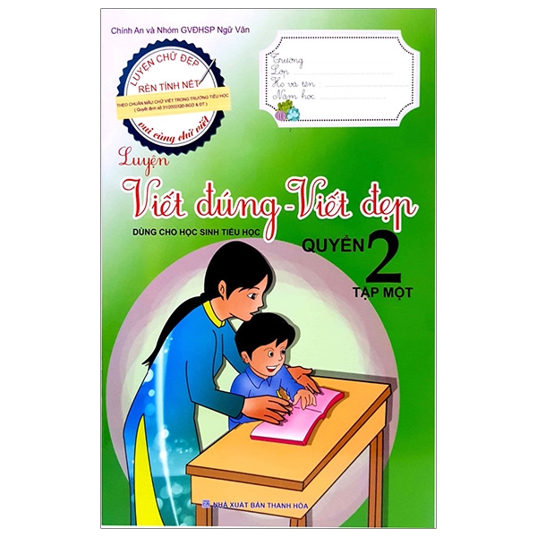 bộ luyện viết đúng, viết đẹp 2 - tập 1