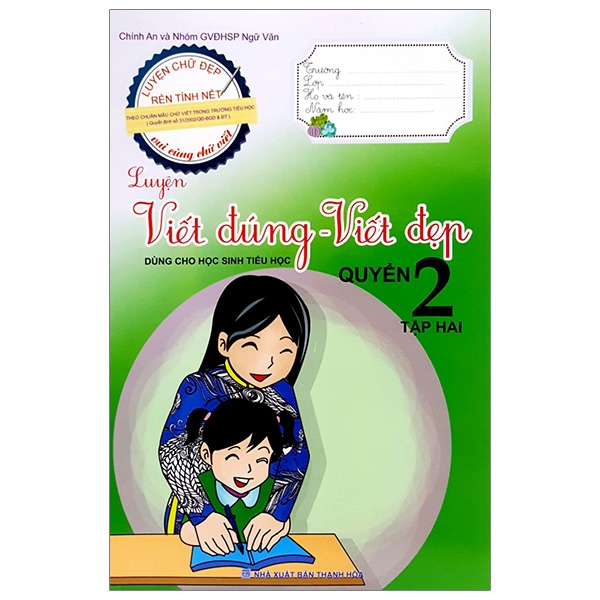 bộ luyện viết đúng, viết đẹp 2 - tập 2