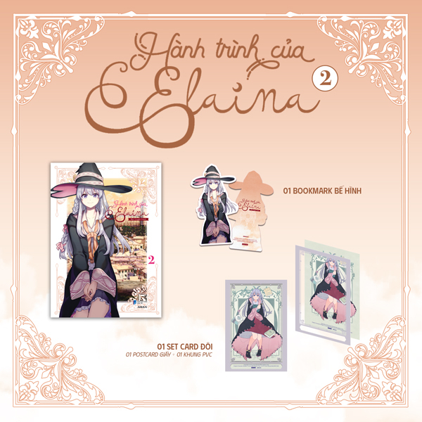 Bộ
						
										
										[Manga] Hành Trình Của Elaina - Tập 2 - Tặng Kèm Bookmark Bế Hình + Set Card Đôi