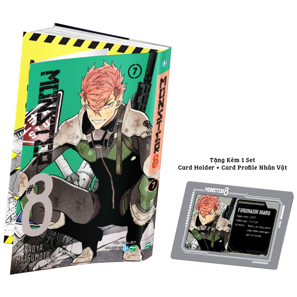 bộ monster #8 - tập 7 - bản đặc biệt - bright ver - tặng kèm 1 set card holder + card profile nhân vật