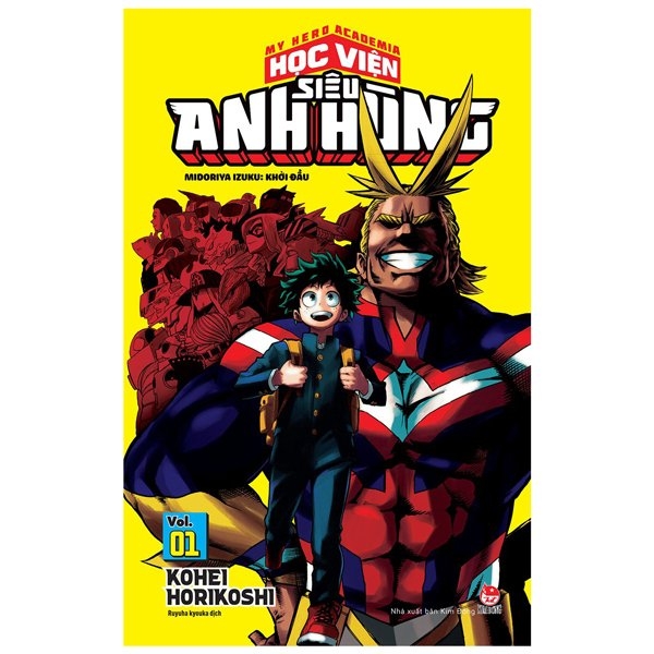 bộ my hero academia - học viện siêu anh hùng - tập 1 - midoriya izuku - khởi đầu (tái bản 2022)