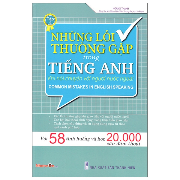 bộ những lỗi thường gặp trong tiếng anh khi nói chuyện với người nước ngoài - tập 2