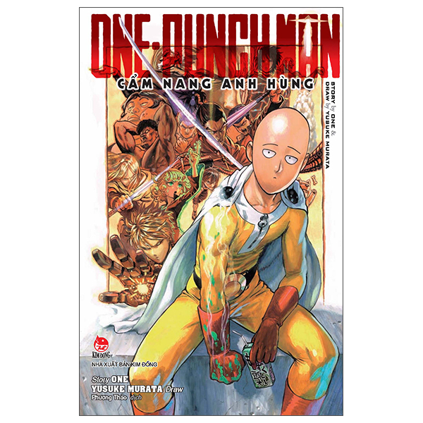 bộ one-punch man - cẩm nang anh hùng - tặng kèm sticker, tranh màu + bookmark pvc