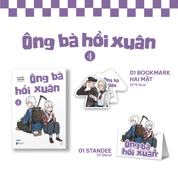 Bo
						
										
										Ong Ba Hoi Xuan - Tap 4 - Tang Kem Bookmark Hai Mat + Standee Giay