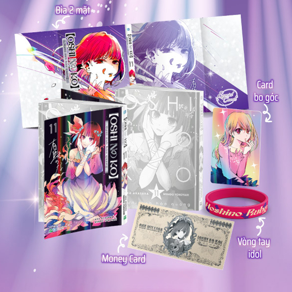 Bo
						
										
										Oshi No Ko - Duoi Anh Hao Quang - Tap 11 - Ban Dac Biet - Bia Dac Biet Hai Mat + Money Card + Card Idol + Vong Tay Idol