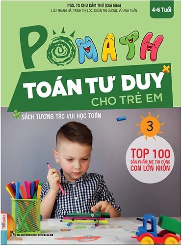 bộ pomath - toán tư duy cho trẻ em 4-6 tuổi - tập 3