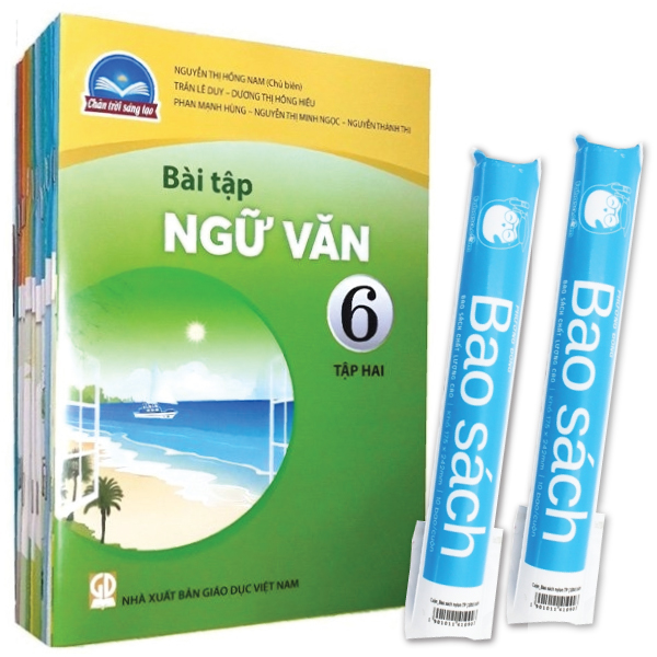 bộ sách giáo khoa bộ lớp 6 - chân trời sáng tạo - sách bài tập (bộ 12 cuốn) (2023) + 2 bao sách tp